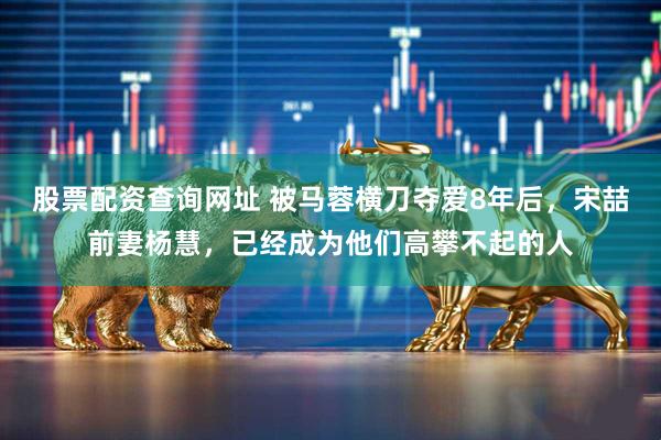 股票配资查询网址 被马蓉横刀夺爱8年后，宋喆前妻杨慧，已经成为他们高攀不起的人